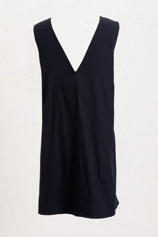 Bayan Lacivert Oversize Mini Elbise - BSL