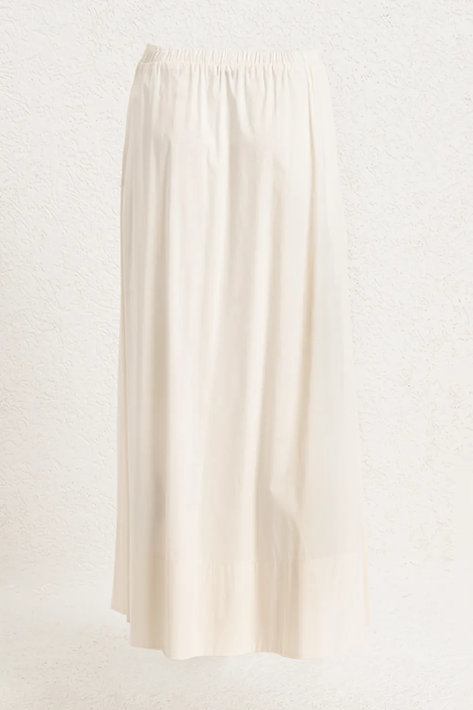 Bayan Ekru Büzgülü Maksi Etek