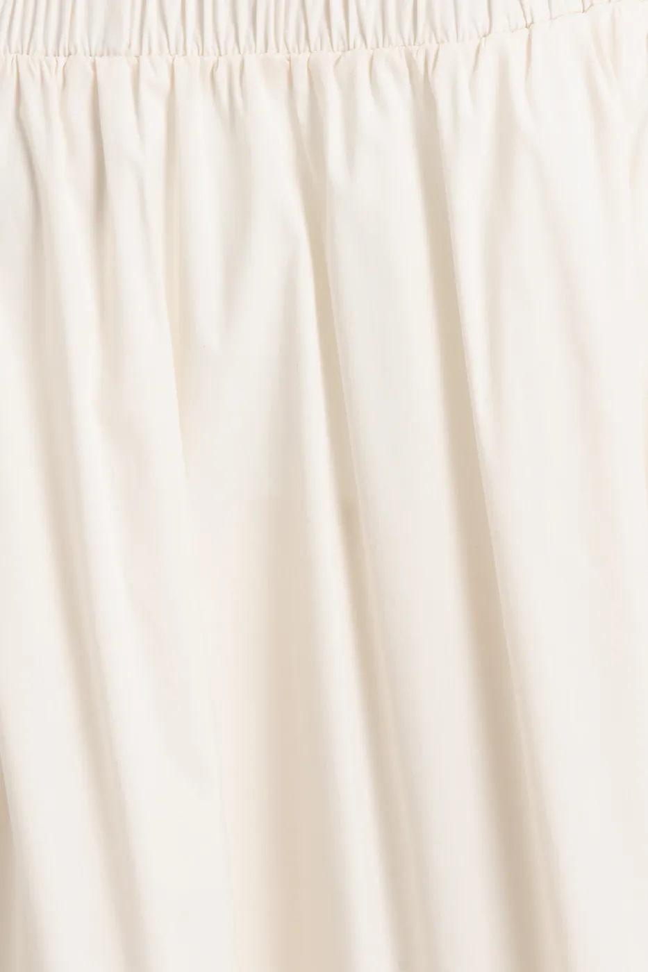 Bayan Ekru Büzgülü Maksi Etek