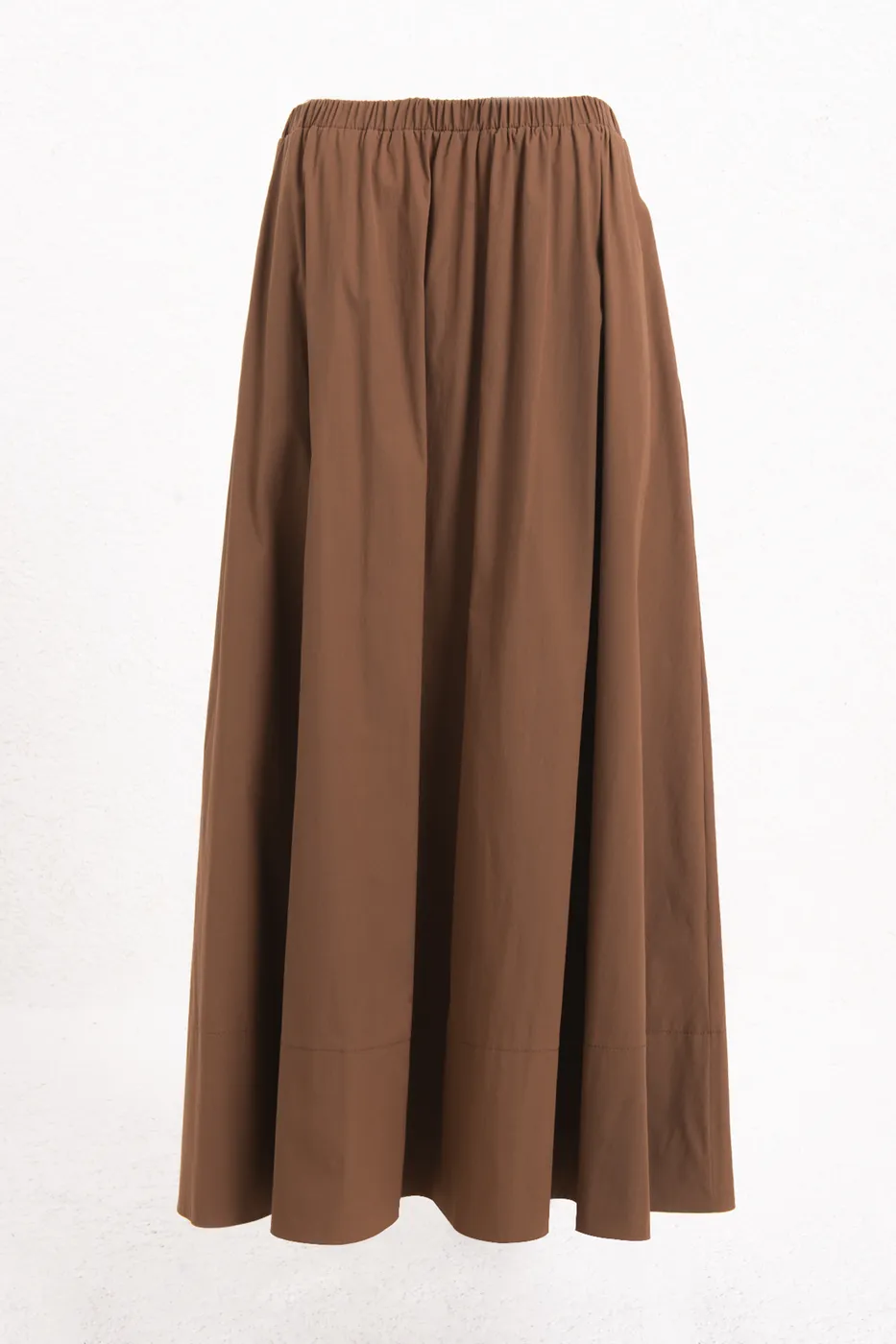 Bayan Tarçın Büzgülü Maksi Etek