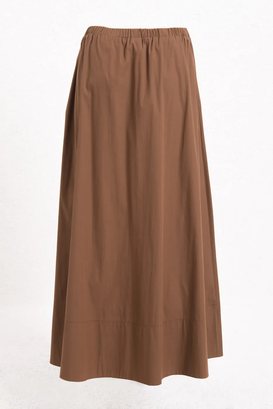 Bayan Tarçın Büzgülü Maksi Etek