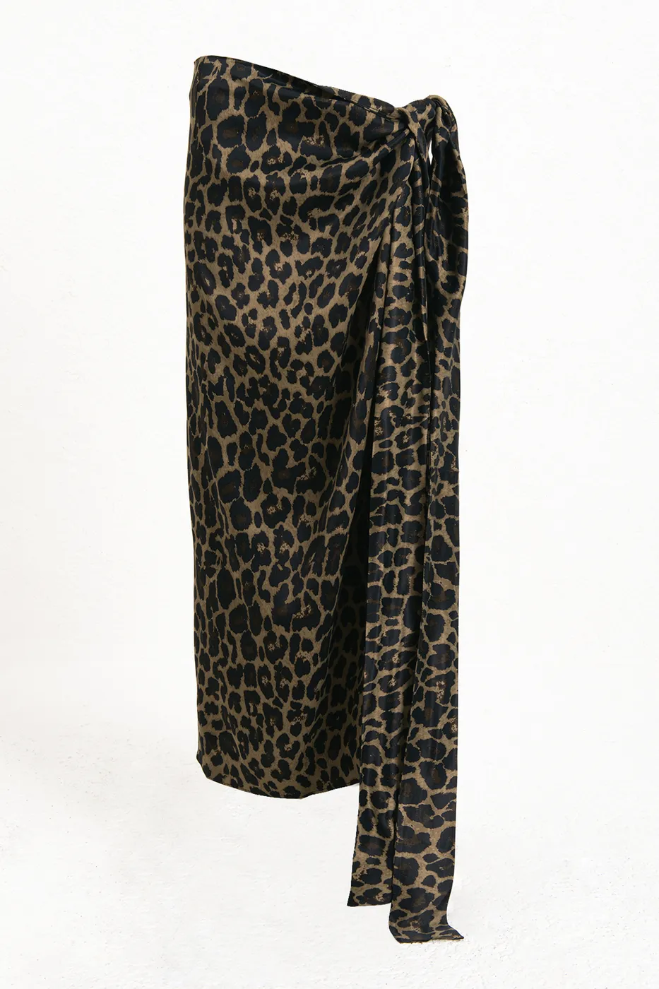 Bayan Haki Anvelop Kapama Saten Midi Etek