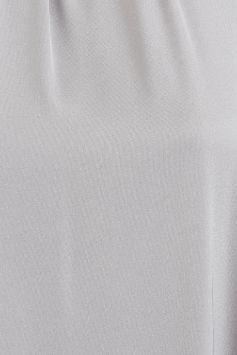 Bayan Gri Dik Yakalı Oversize Saten Midi Elbise