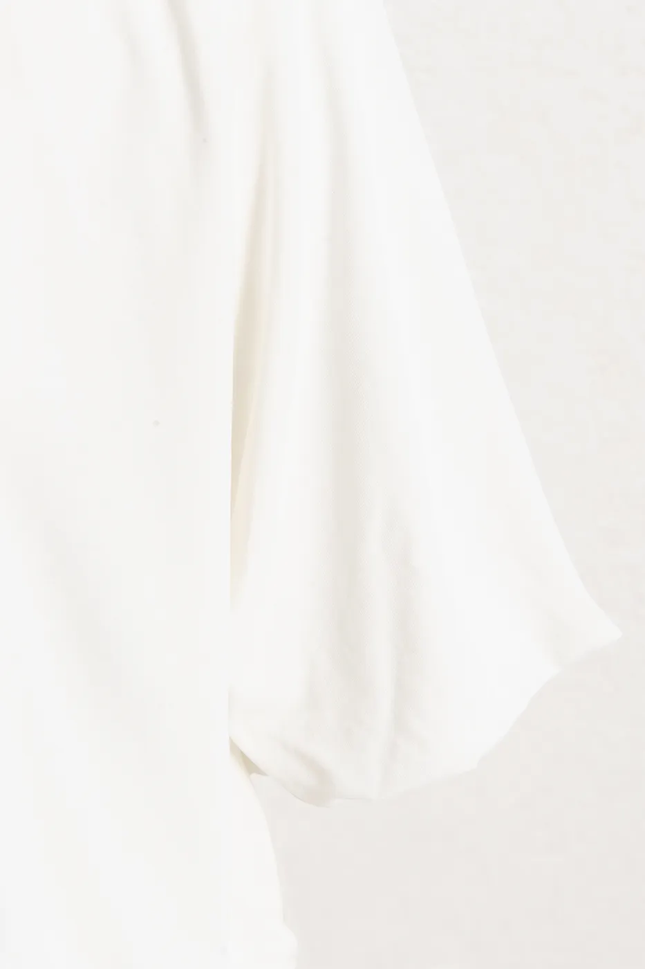 Bayan Beyaz Balon Kollu Modal Bluz