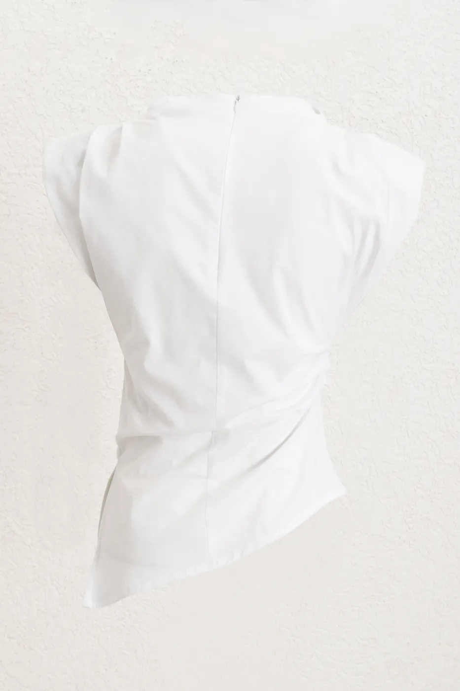 Bayan Beyaz Vatkalı Coton Bluz