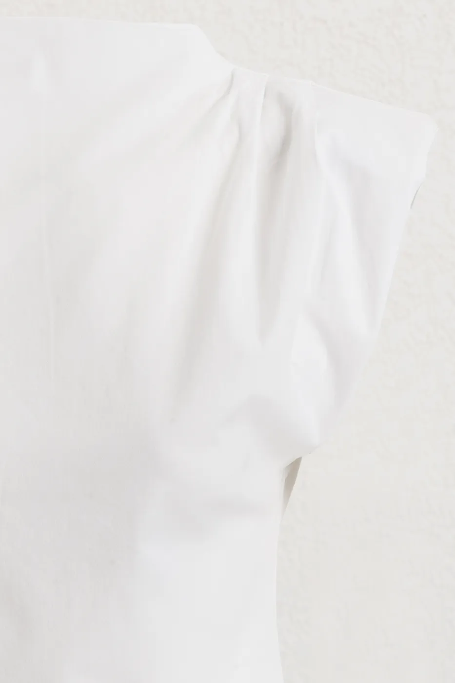 Bayan Beyaz Vatkalı Coton Bluz