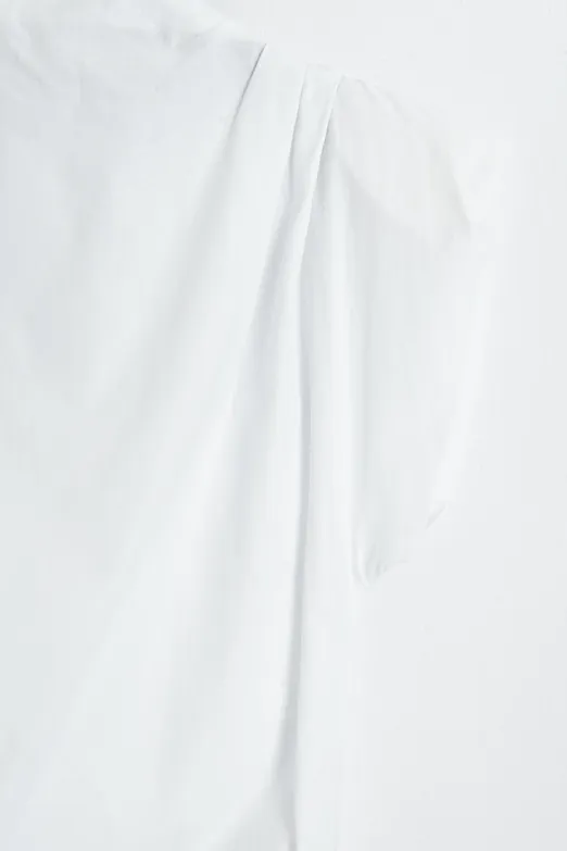 Bayan Beyaz Vatkalı Coton Bluz - BSL