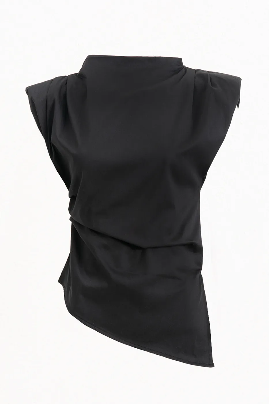 Bayan Siyah Vatkalı Coton Bluz