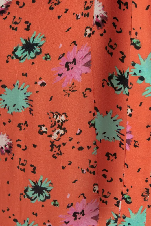 Bayan Kırmızı Sırt Dekolteli Midi Elbise - BSL