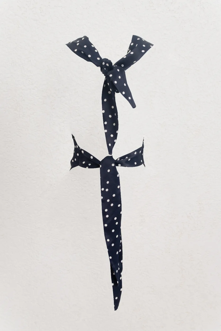 Bayan Lacivert Degaje Yakalı Saten Bluz