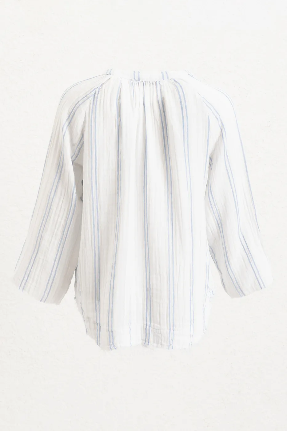 Bayan Beyaz Cotton Oversize Bluz