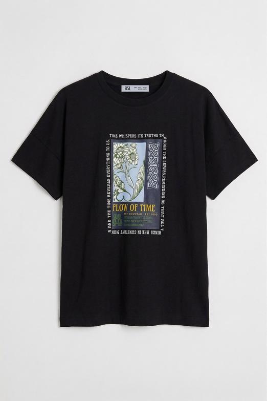 Baskılı Basİc Tshırt