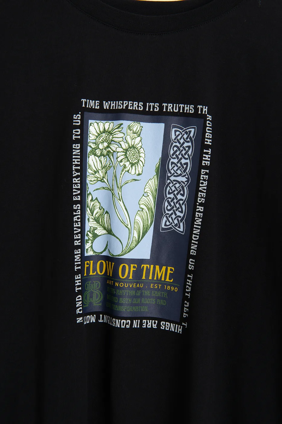 Bayan Siyah Baskılı Basİc Tshırt