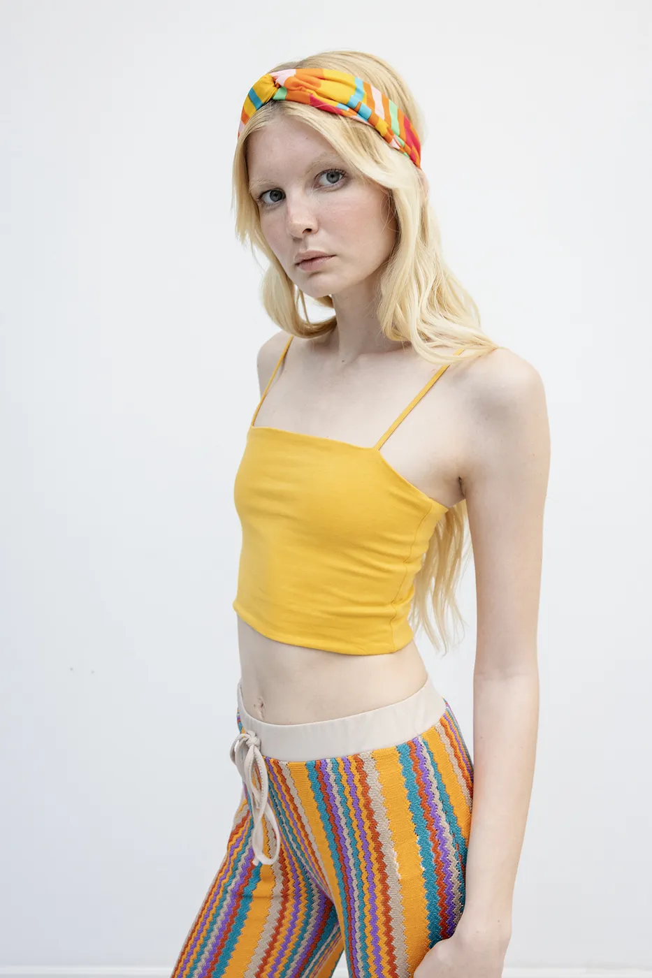 Bayan Oranj Straplez Askılı Body