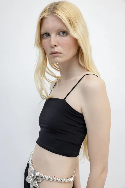 Bayan Siyah Straplez Askılı Body - BSL