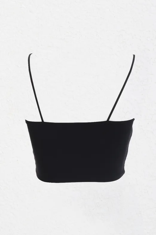 Bayan Siyah Straplez Askılı Body - BSL