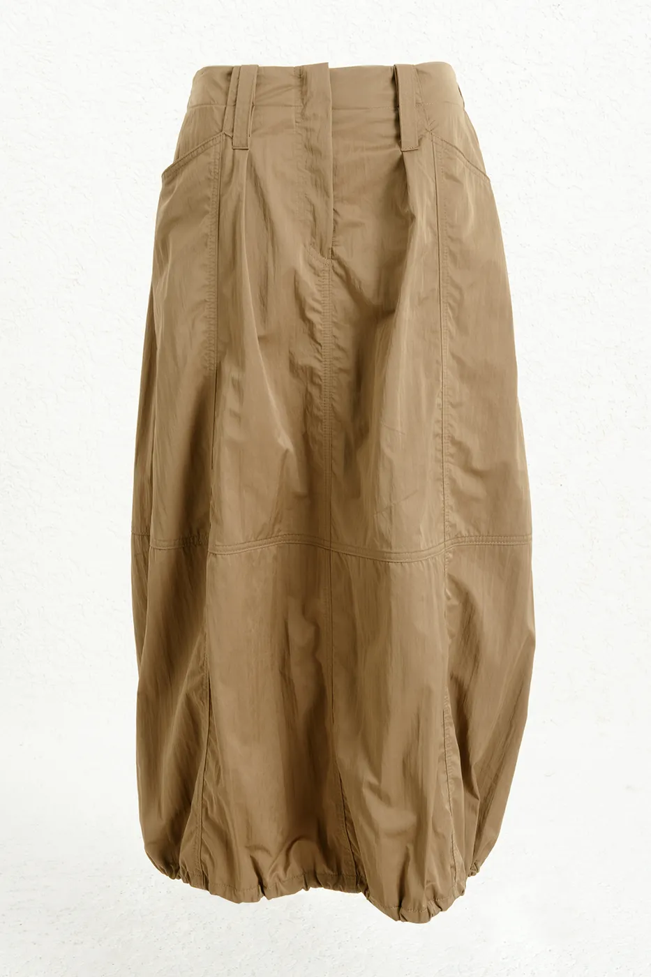 Bayan Haki Midi Boy Balon Etek