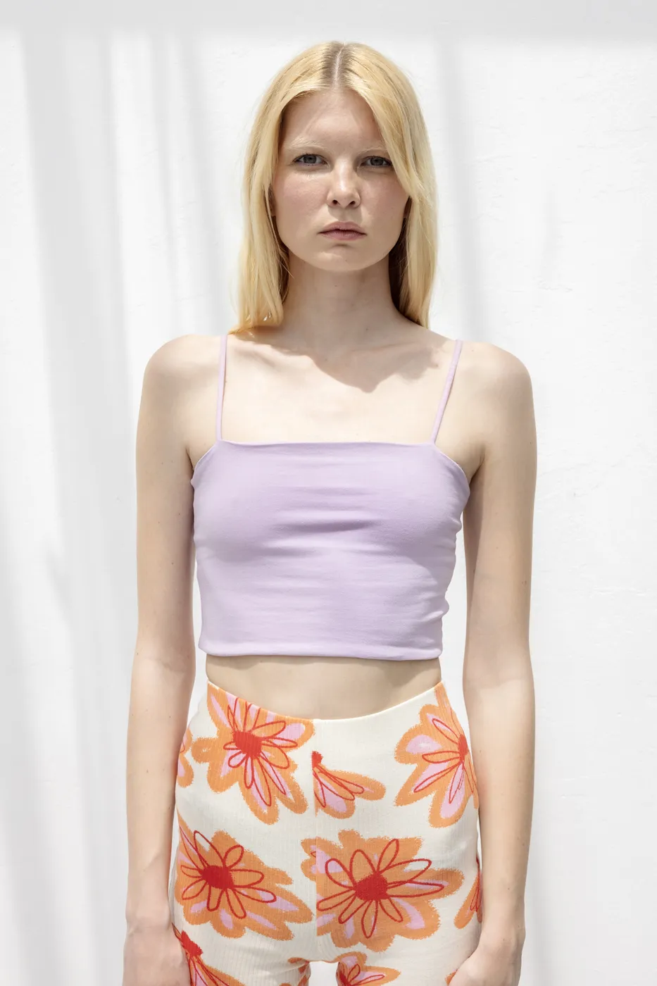 Bayan Lila Straplez Askılı  Body