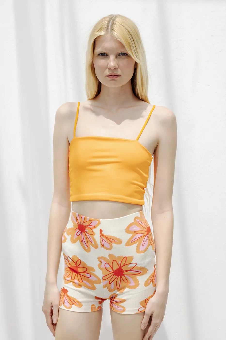 Bayan Sarı Straplez Askılı  Body