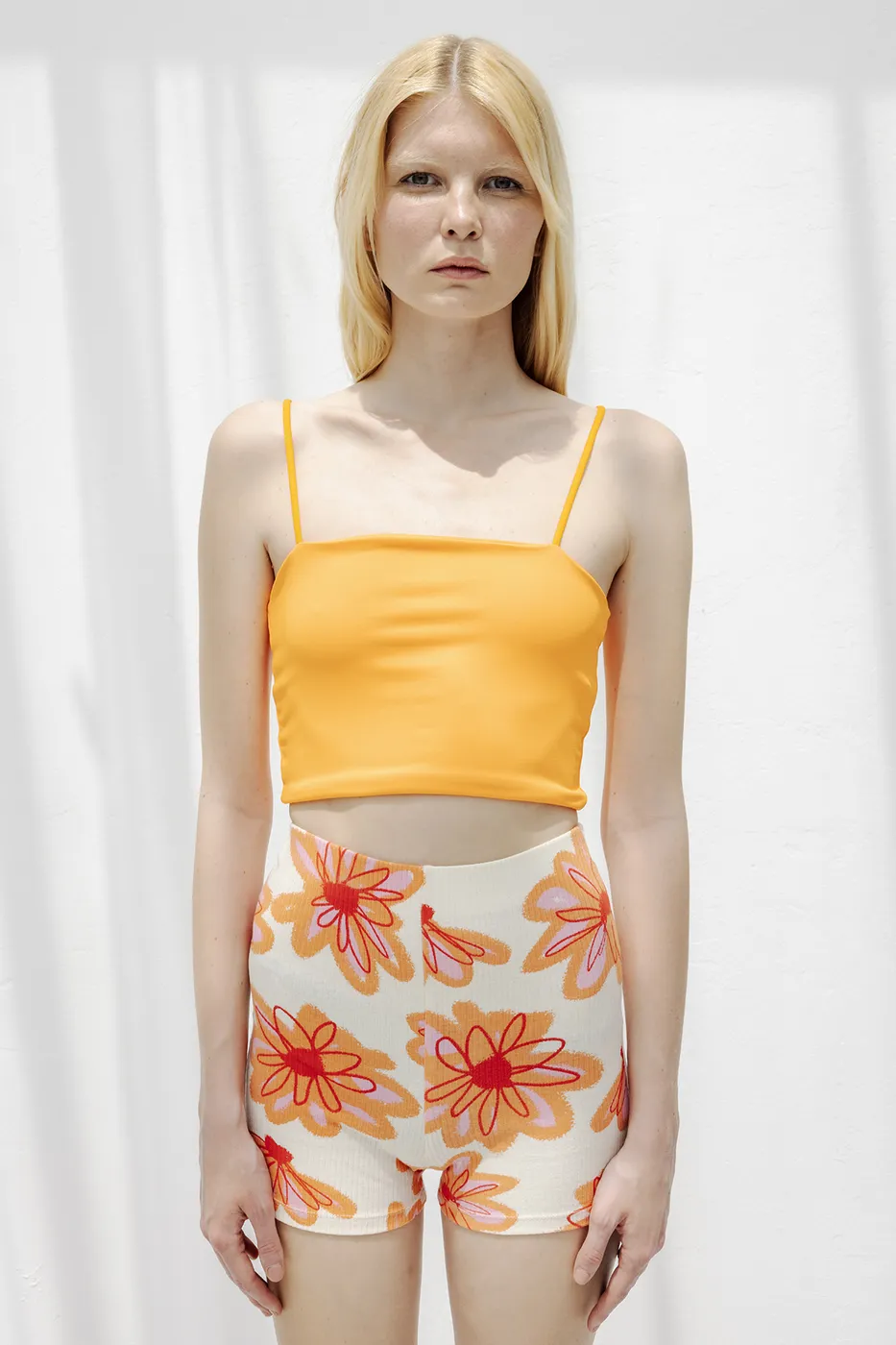Bayan Sarı Straplez Askılı  Body