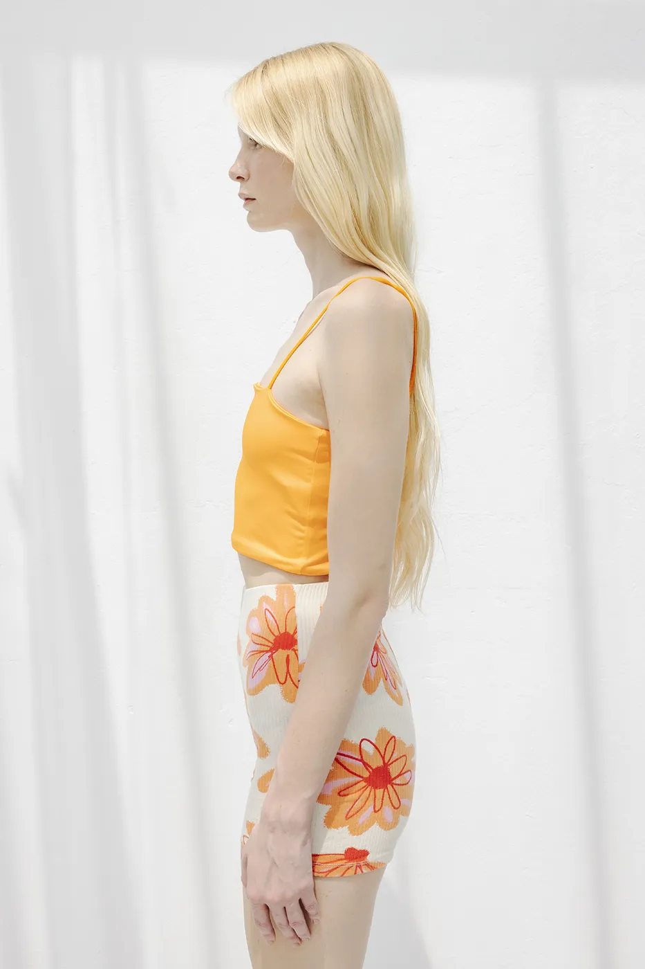 Bayan Sarı Straplez Askılı  Body
