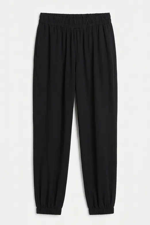 Bayan Siyah Jogger Pantolon - BSL