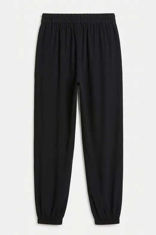Bayan Siyah Jogger Pantolon - BSL