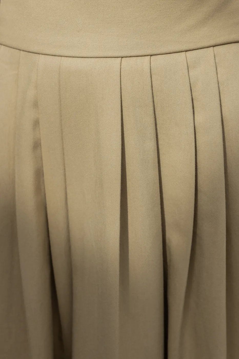 Bayan Camel %100 Tencel Pile  Detaylı  Midi Etek