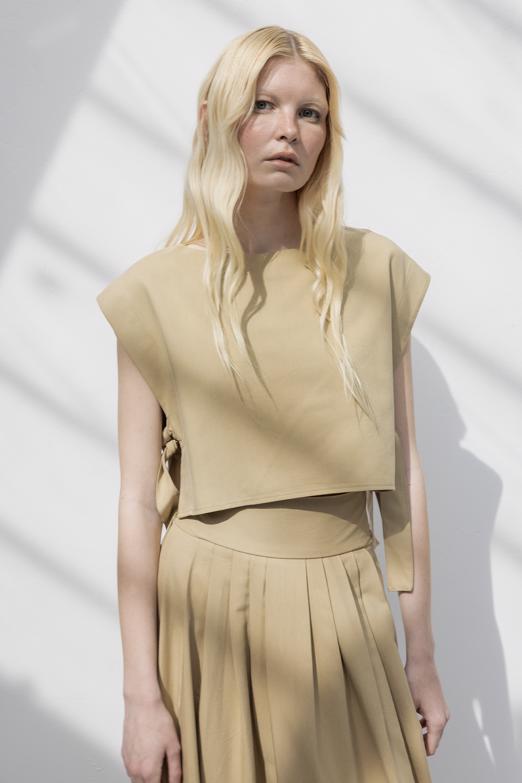 Bayan  %100 Tencel Yan Bağlama Detaylı  Bluz