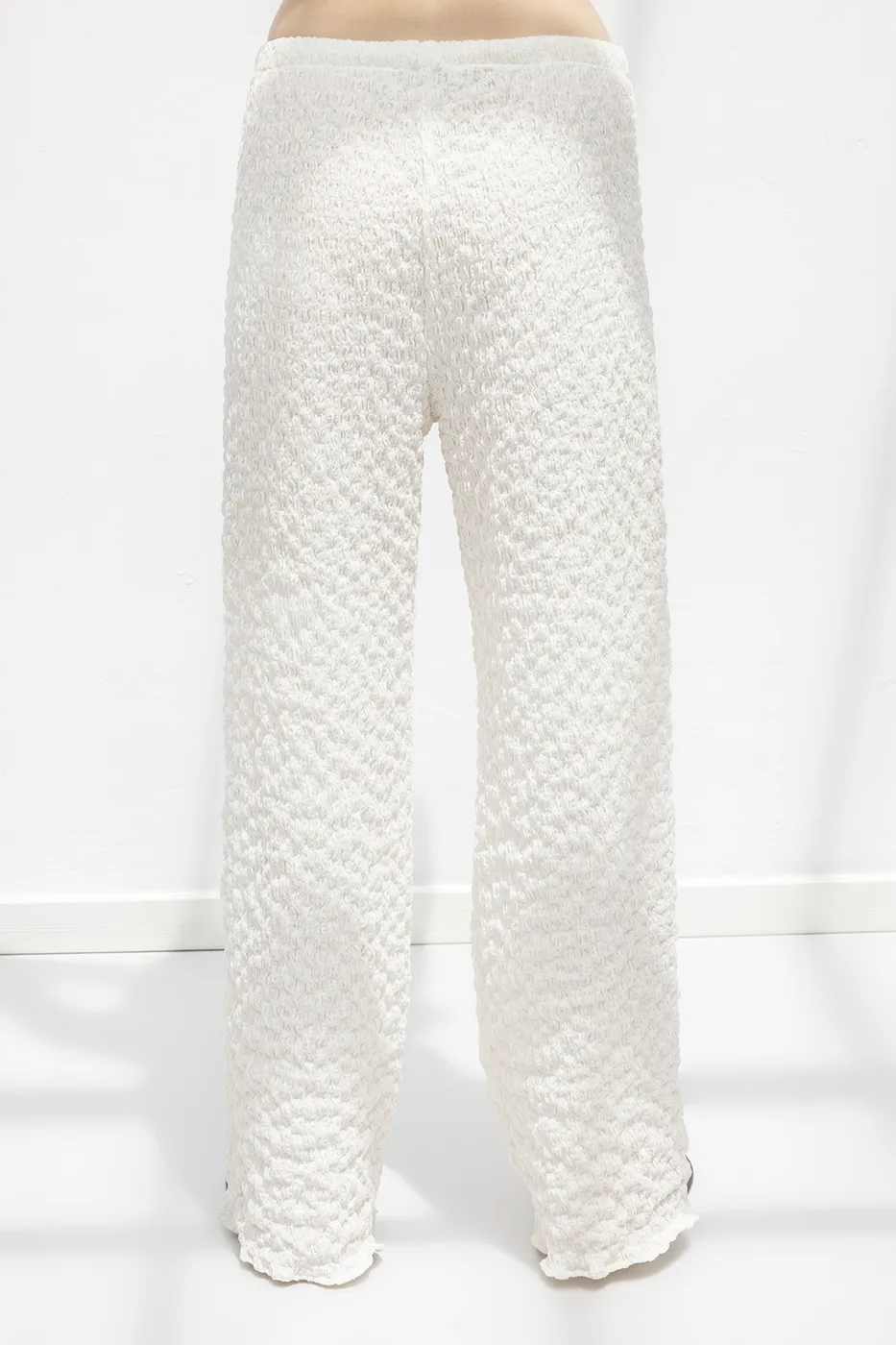 Bayan Taş Dokulu Bol Pantolon