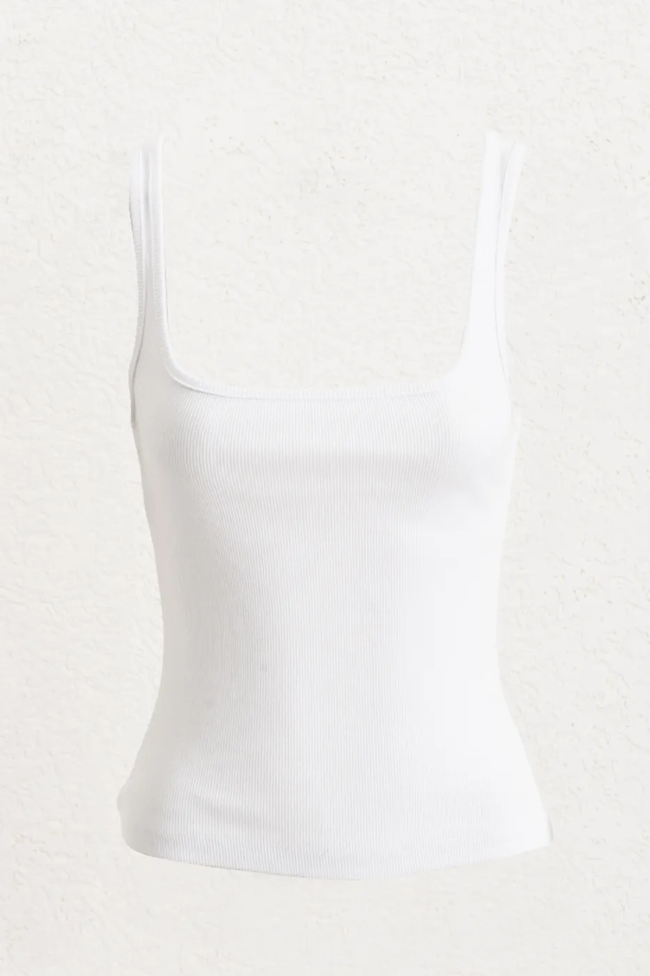 Bayan Beyaz Kare Yaka Atlet Top