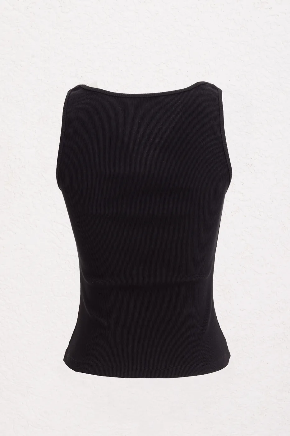 Bayan Siyah Kare Yaka Atlet Top