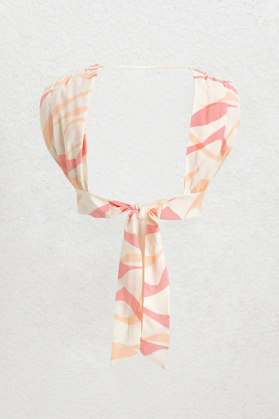 Bayan Ekru Keten Karışımlı  Derin Yaka Detaylı Bustiyer