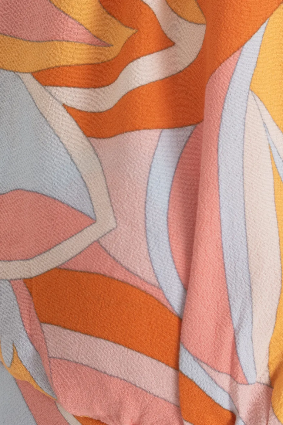 Bayan Oranj Keten Karışımlı  Derin Yaka Detaylı Bustiyer