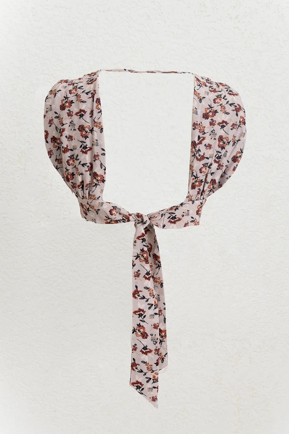 Bayan Pudra Keten Karışımlı  Derin Yaka Detaylı Bustiyer