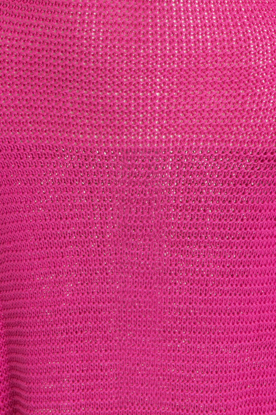 Bayan Fuşya Askılı  Örme Midi Elbise