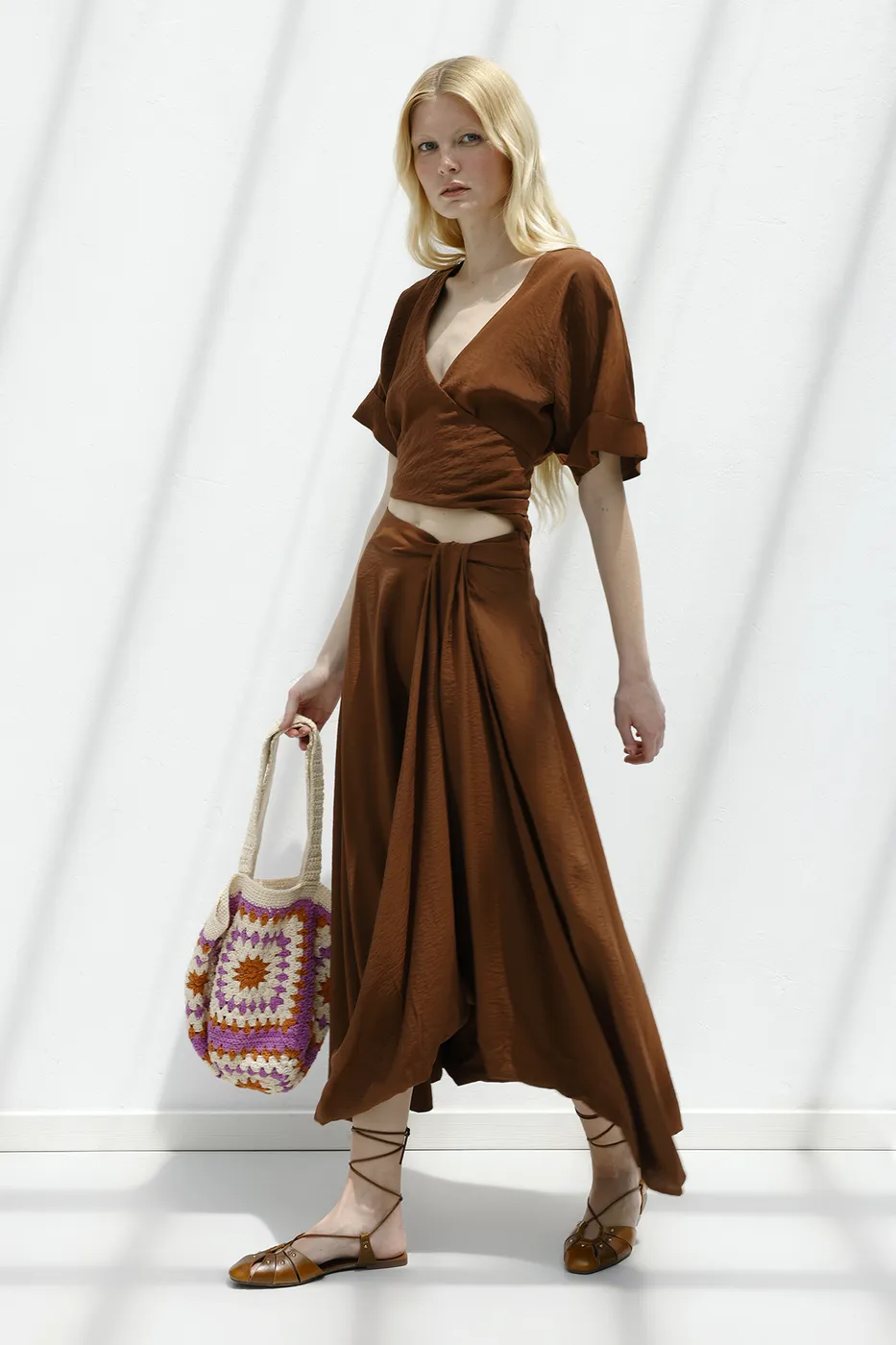 Bayan Kahverengi Balon Etek