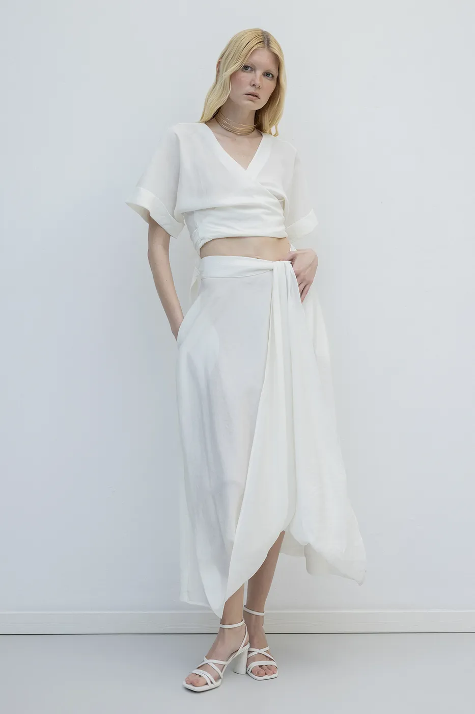 Bayan Beyaz Balon Etek