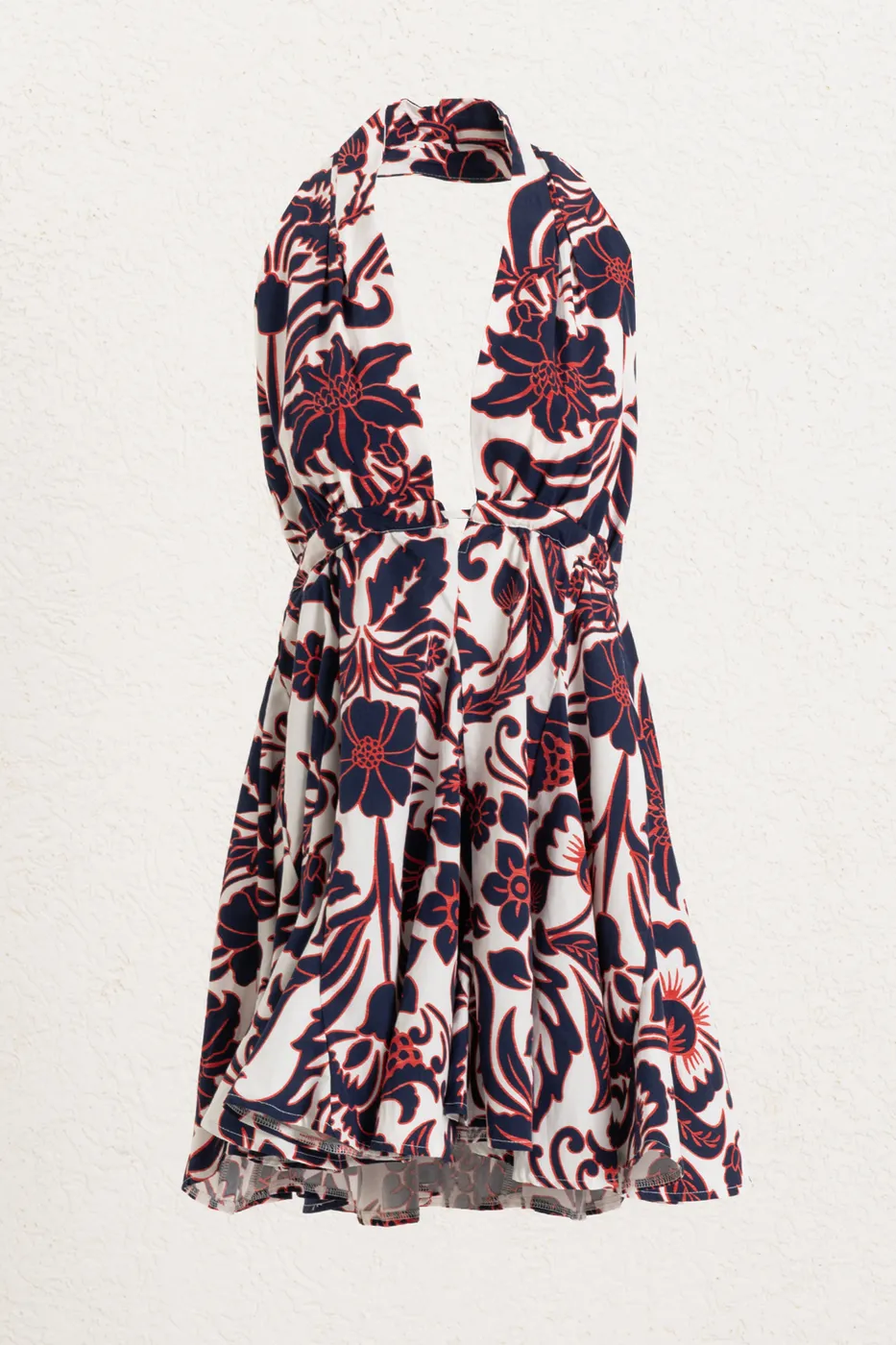 Bayan Ekru Volanlı Etek Detaylı Mini Elbise