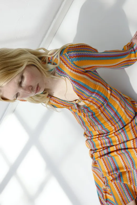 Bayan Multı Derin V Yakalı Maksi Elbise - BSL