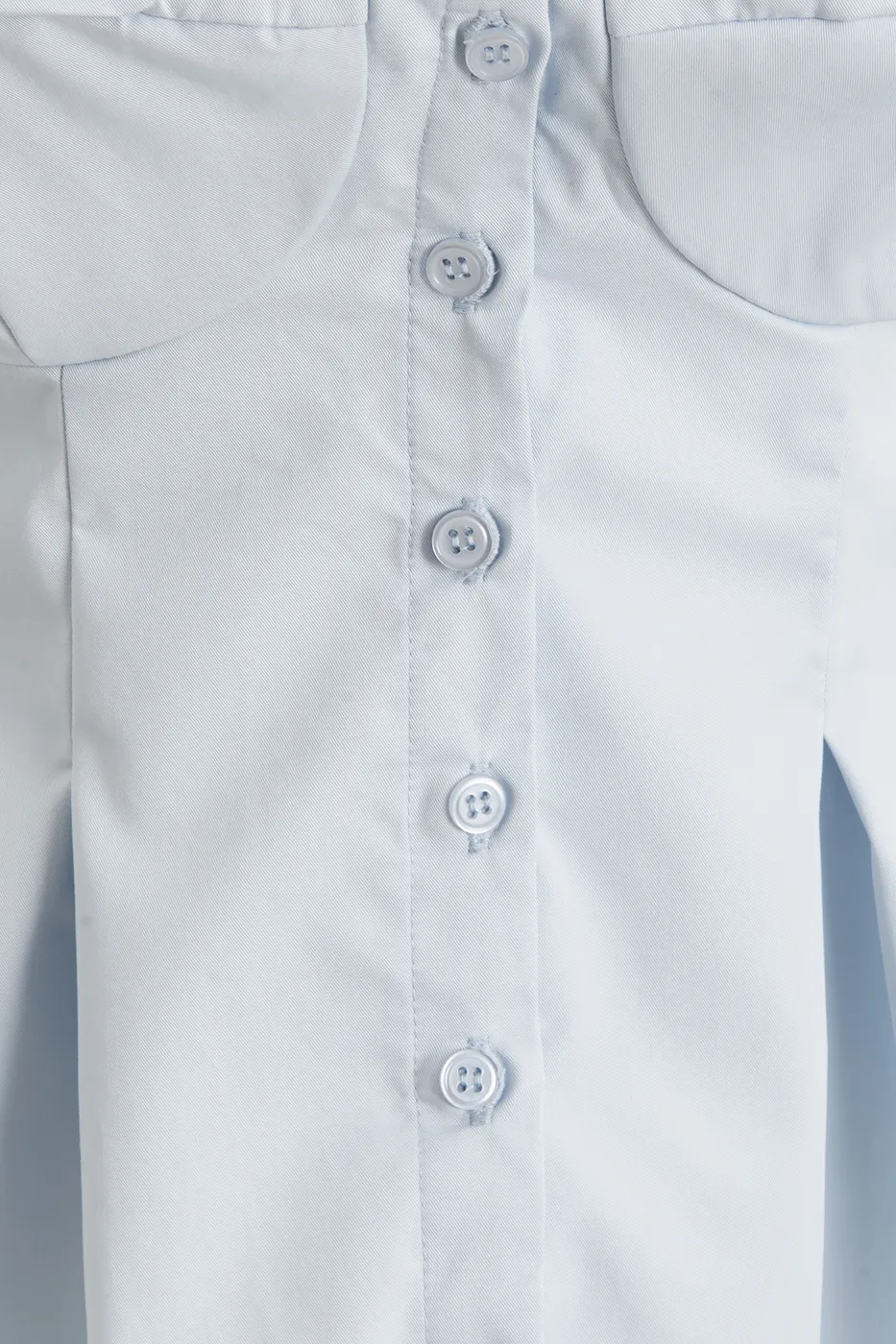 Bayan Mavi Pileli Askılı Bluz