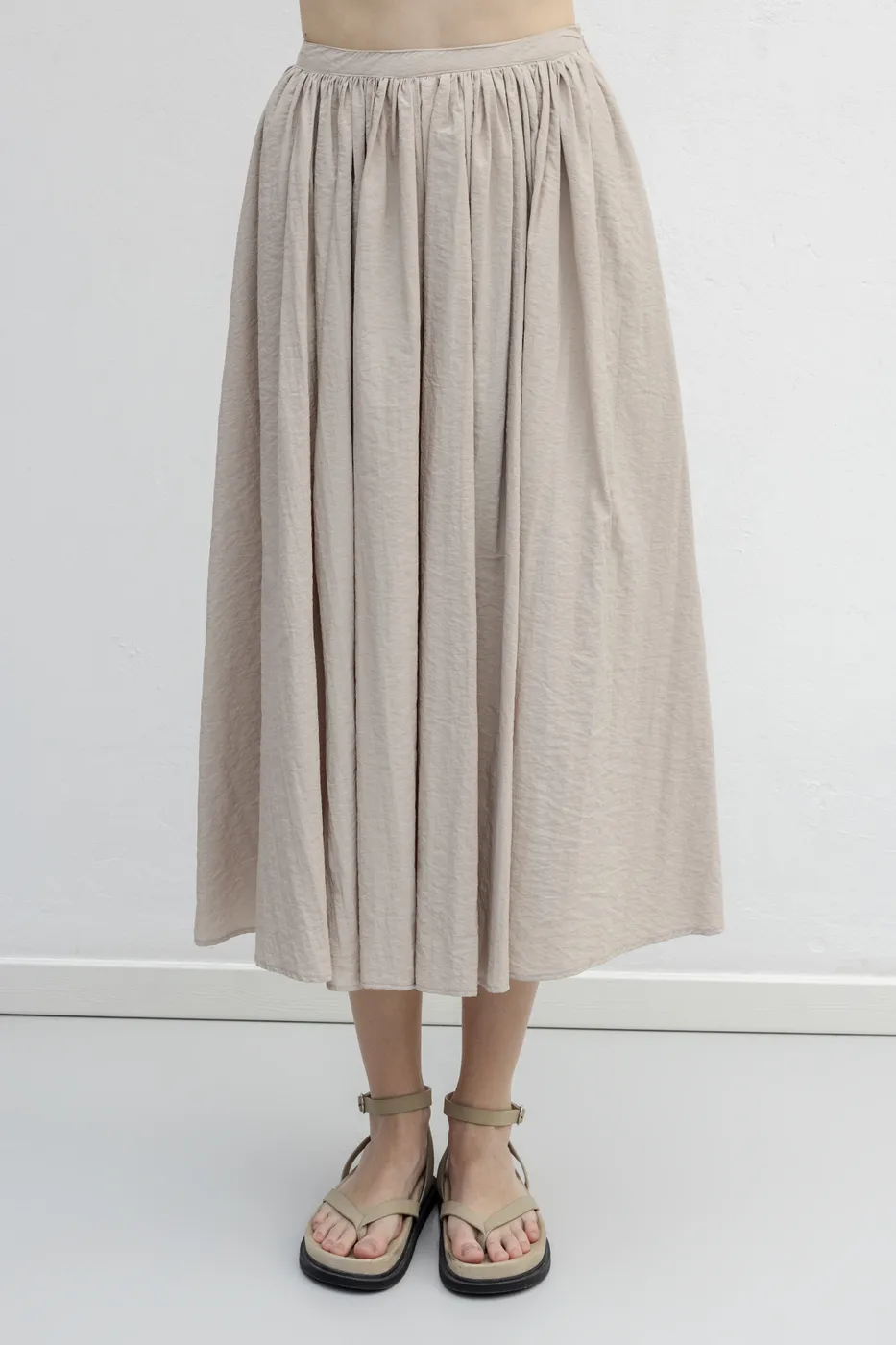 Bayan Taş Pileli Bel Bantlı Etek