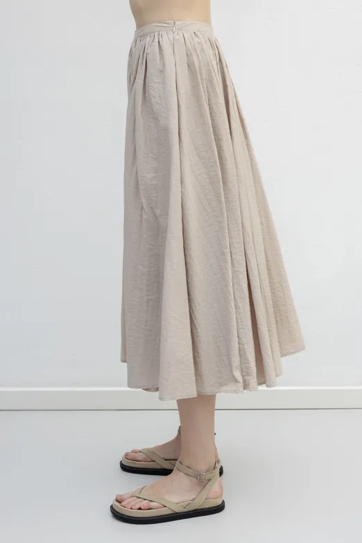 Bayan Taş Pileli Bel Bantlı Etek - BSL