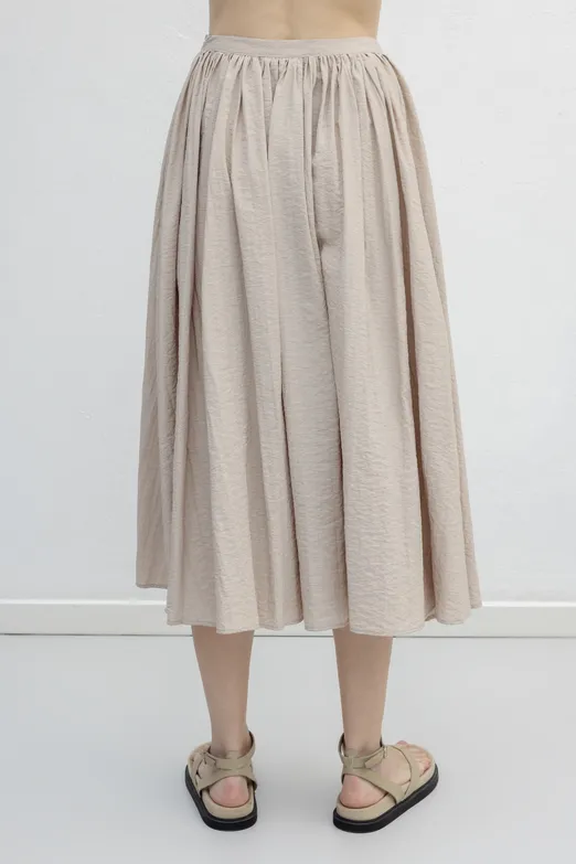 Bayan Taş Pileli Bel Bantlı Etek - BSL