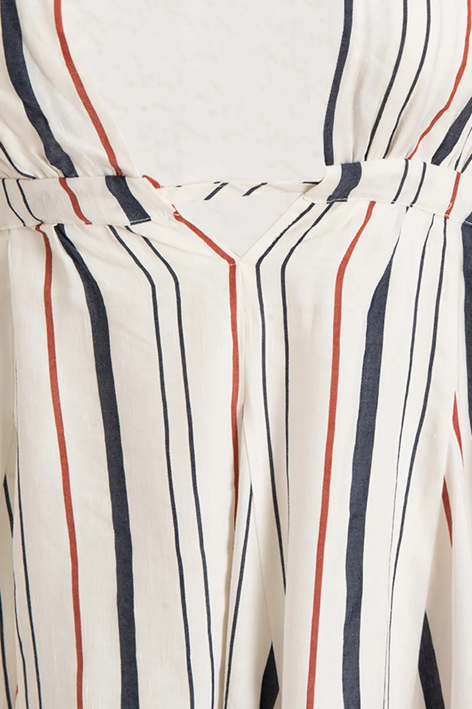 Bayan Beyaz Volanlı Etek Detaylı Keten Mini Elbise