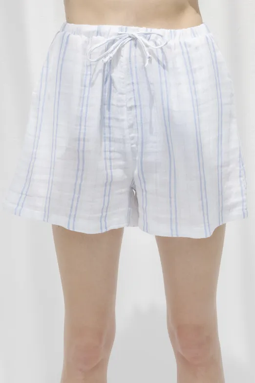 Bayan Beyaz %100 Cotton Mini Şort - BSL