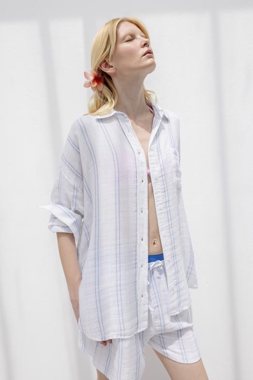 Bayan  %100 Cotton Oversize Gömlek