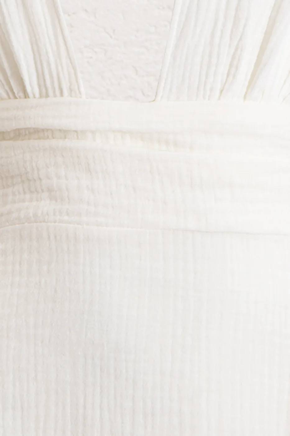 Bayan Beyaz Helen Müslin Midi Elbise