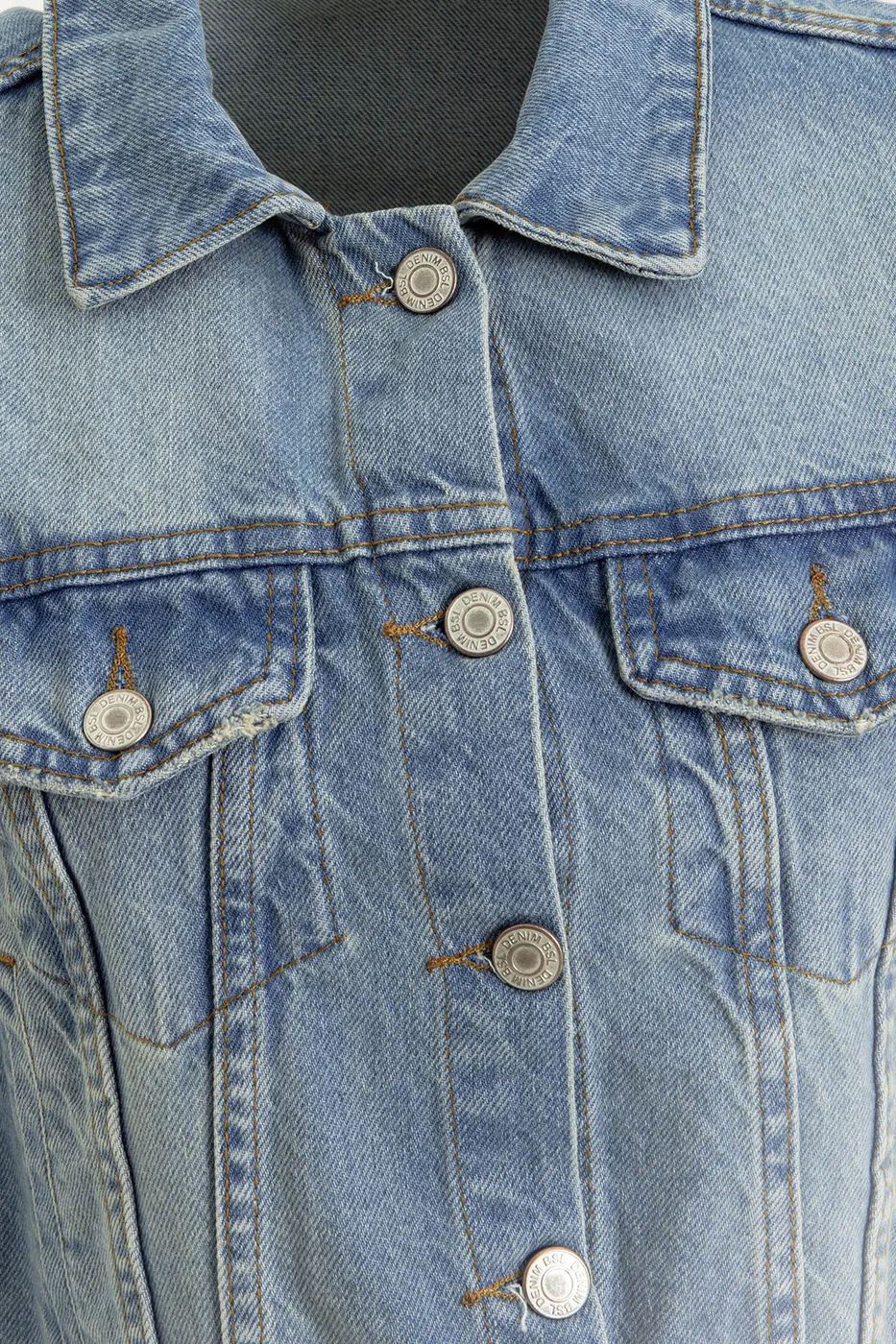 Bayan Mavi Denim Yelek