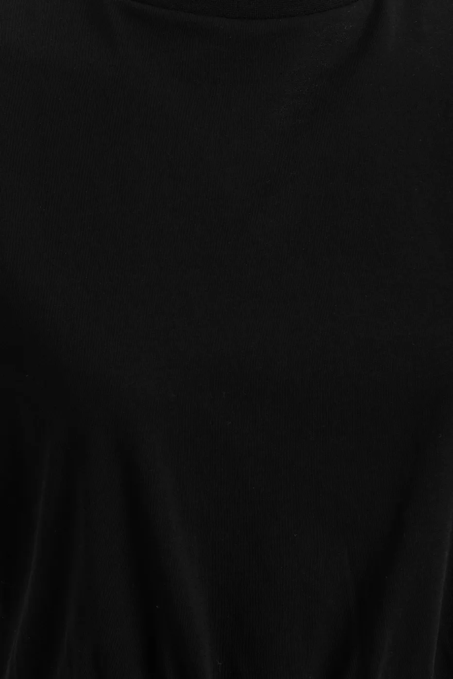 Bayan Siyah Crop Balon Tshirt